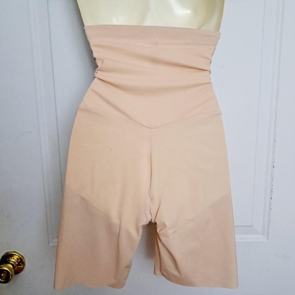 Maidenform Self Expressions Women's High Waist Thigh Slimmer Shapewear Beige SzM - Picture 3 of 12